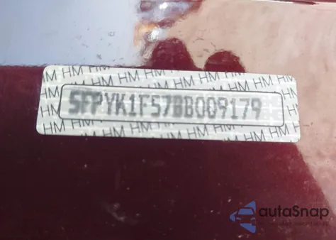 2011 Honda Ridgeline Rtl from USA, damaged, VIN 5FPYK1F57BB009179